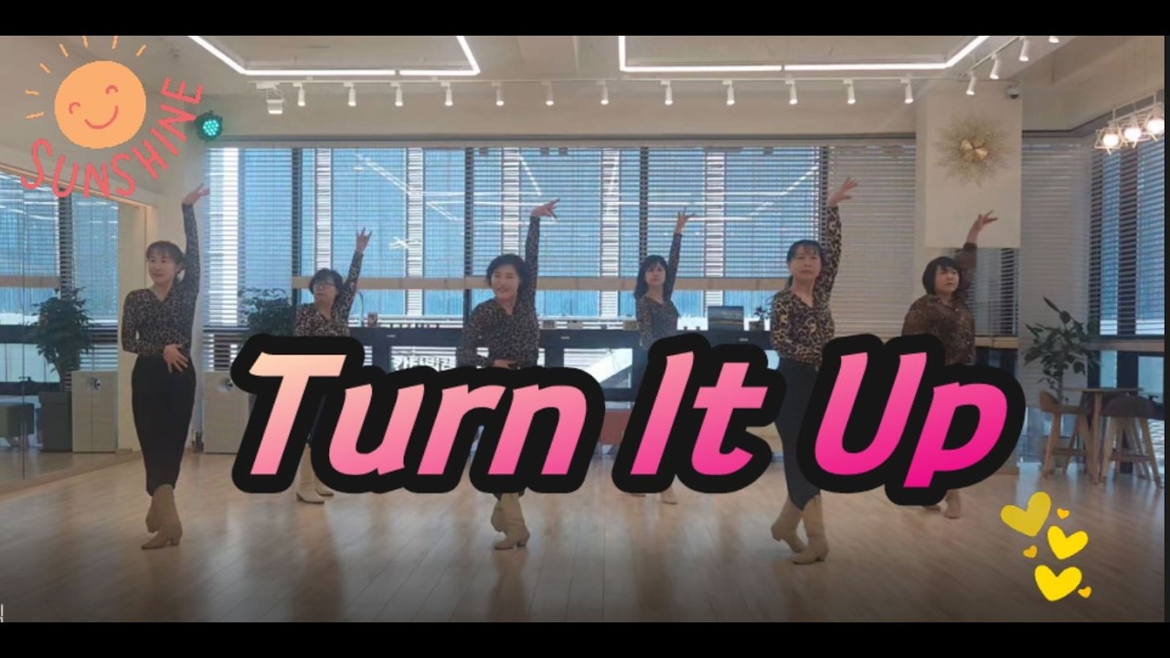 Turn It Up linedance / Improver / 턴 잇 업  / 미댄스스튜디오 /중랑구 라인댄스