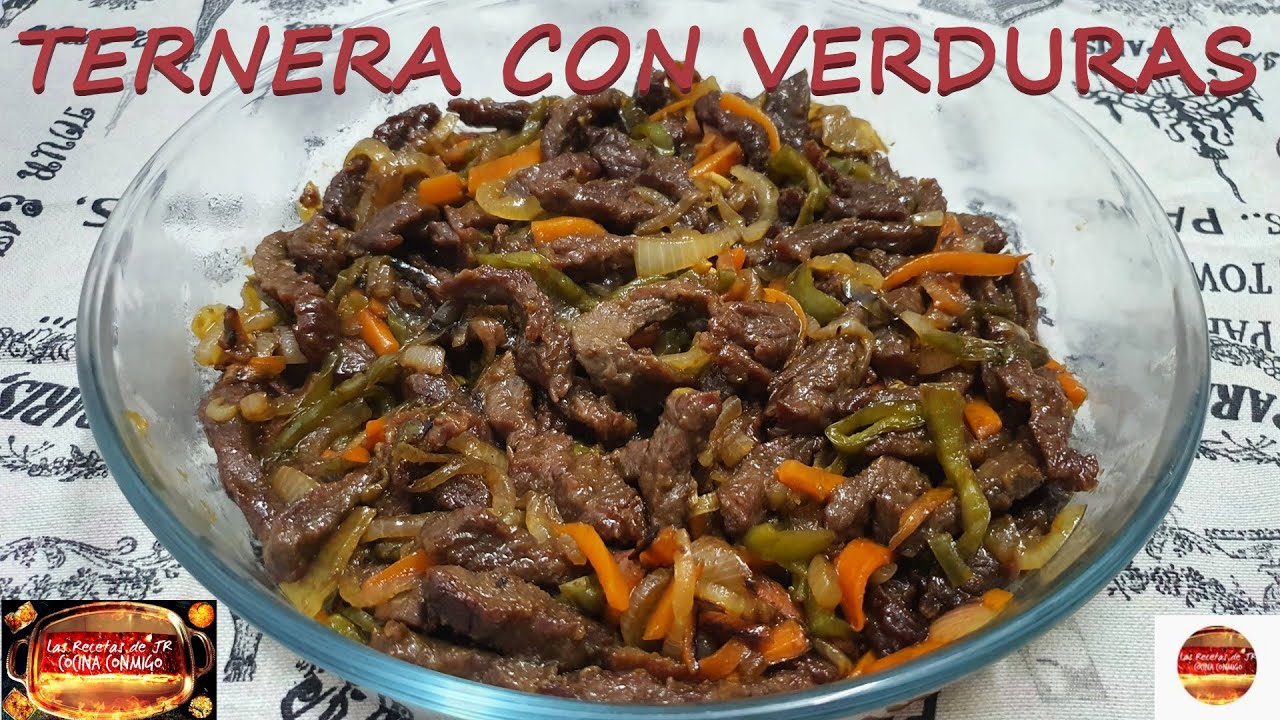 TERNERA🥩CON VERDURAS 🥬🥕ESTILO CHINO 🥦RECETA MUY FÁCIL