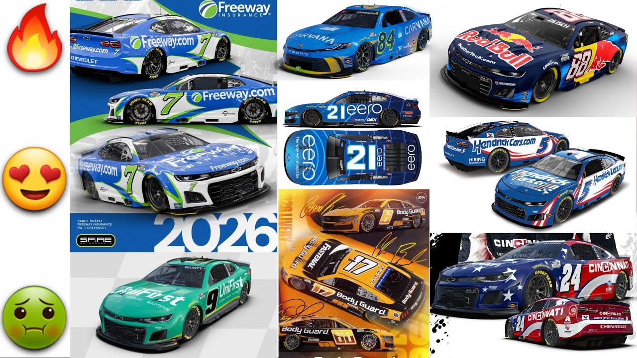 Tier List: 2026 NASCAR Cup Series Paint Schemes (Part 1)