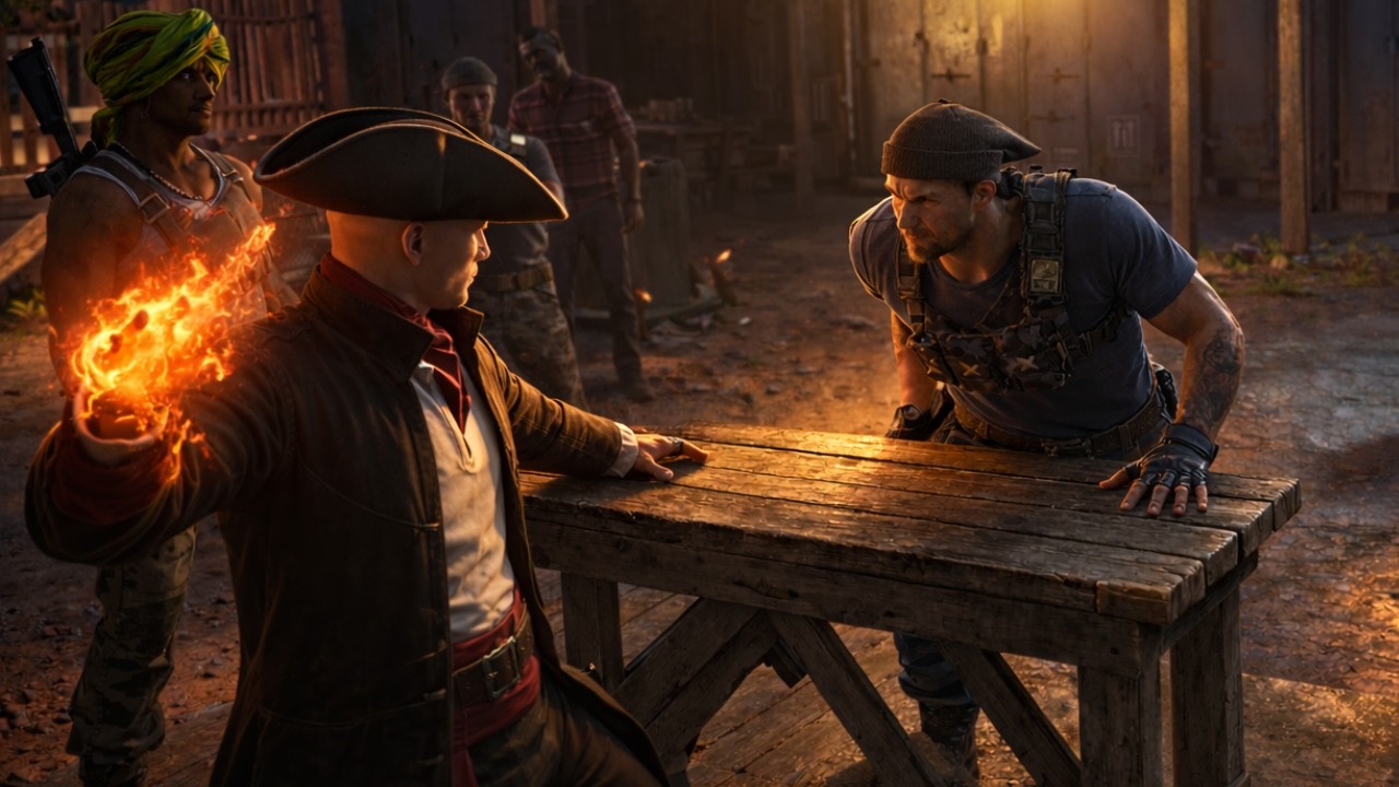 I can't stop setting people on fire in Hitman, apparently