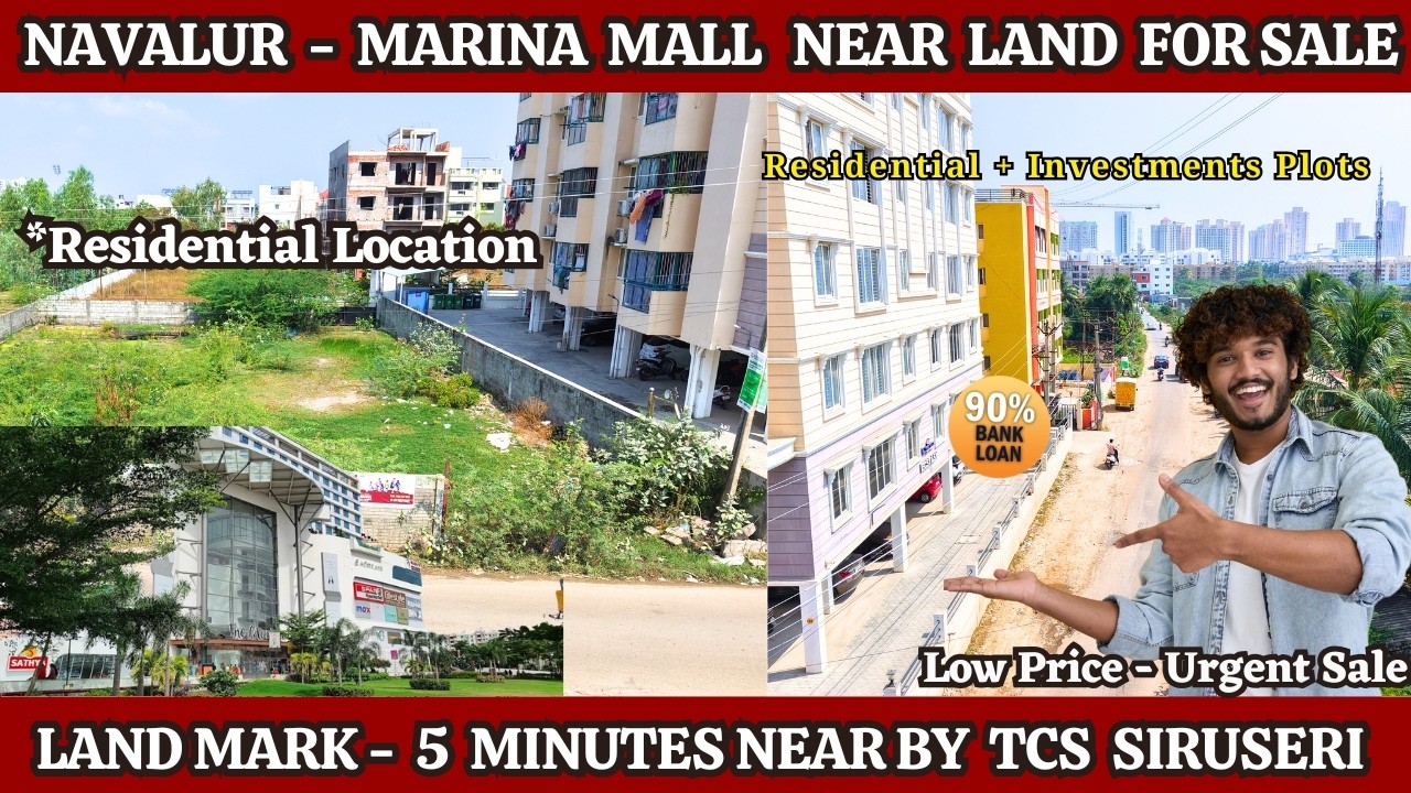 Navalur - TCS Near Residential Land For Sale | Navalur Bus Stop | #navalur #landsale #omr