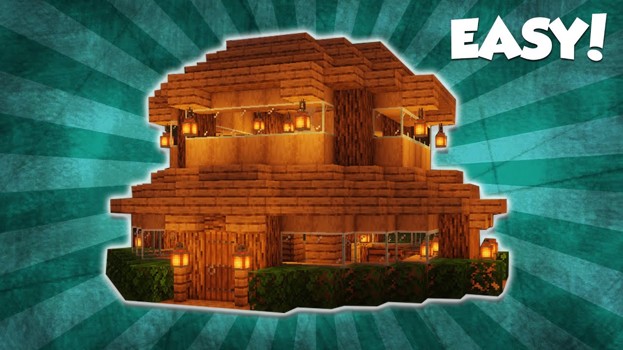 Minecraft Survival Starter House Tutorial | How To Build A Simple Starter House in Survival / EASY /