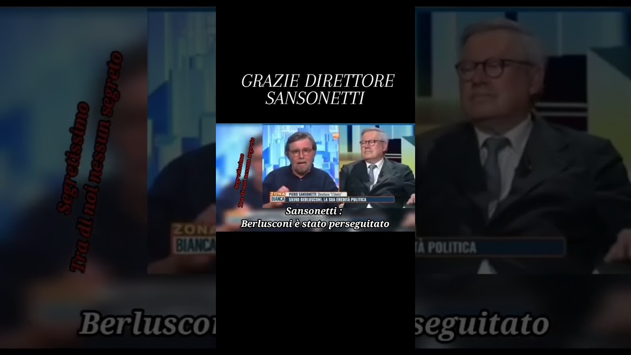 Sansonetti : Berlusconi &egrave; stato perseguitato  #politica #berlusconi #forzaitalia #silvioberlusconi