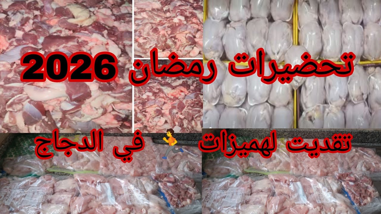 تقدية الدجاج لشهر رمضان 2026/ثمن الدجاج همزة ☑️ استغليت الرخا 🏃تقديت لشهر كامل 