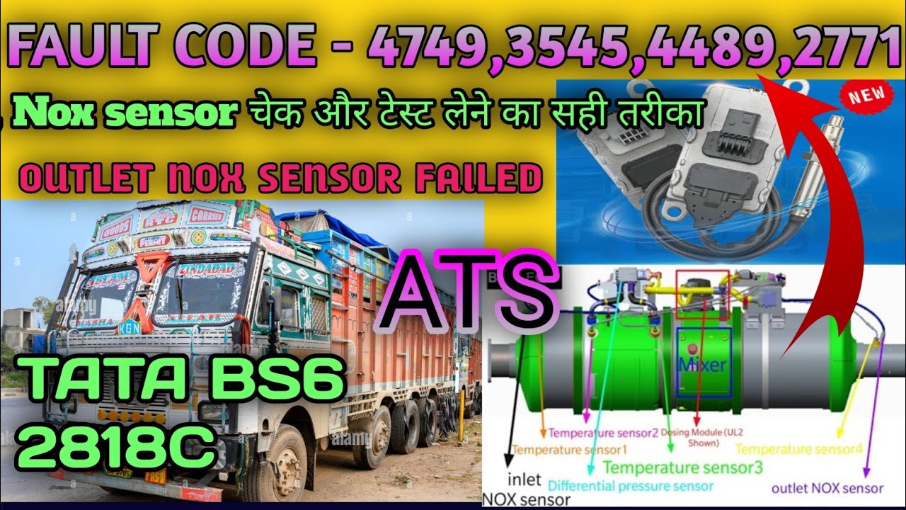Fault code 4749, 3545 ,4489 , 2771// Nox sensor problem// NOX Sensor चेक और टेस्ट लेने का सही तरीका