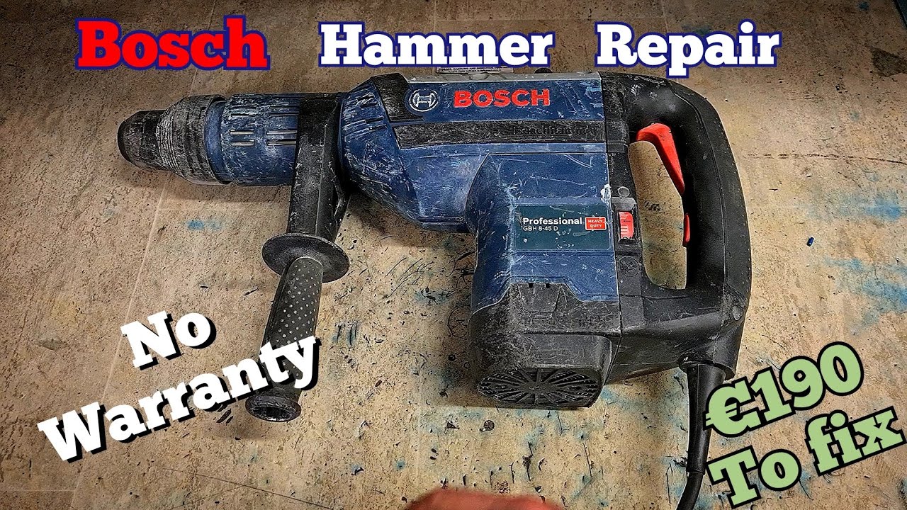 Ремонт перфоратора Bosch GBH 8-45 D с неисправной эксцентриковой шестерней за пределами гарантии.