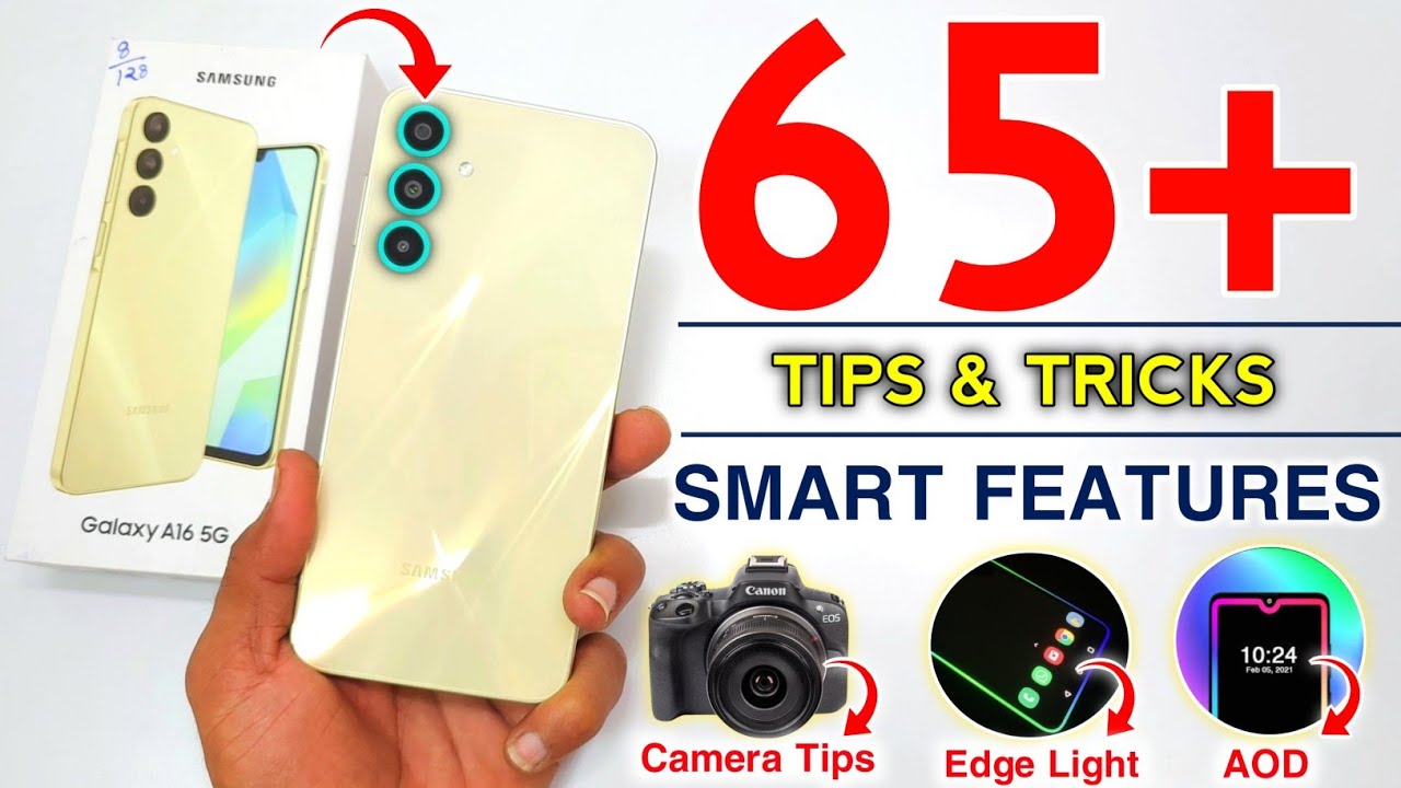 Samsung A16 Tips & Tricks | Samsung Galaxy A16 5G Tips And Tricks | Top 65+ Hidden Features ✨️