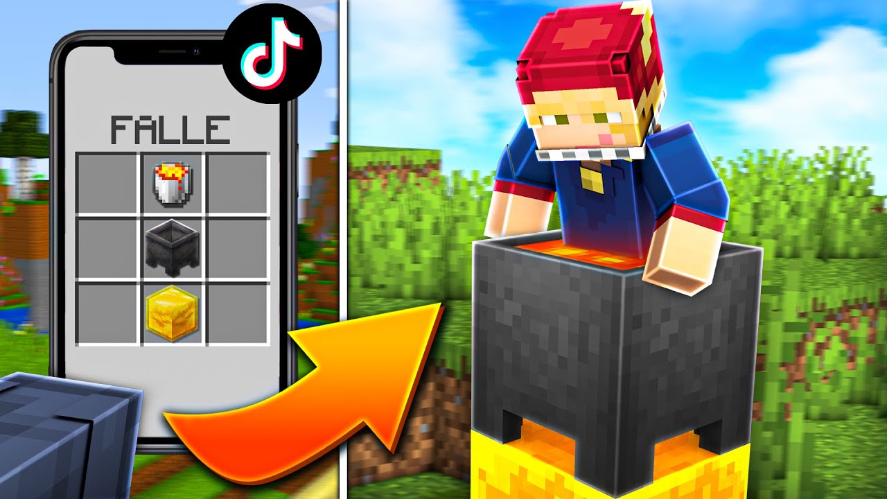 Ich teste 9 VIRALE MINECRAFT TIKTOKS, die dich zum verzweifeln bringen...