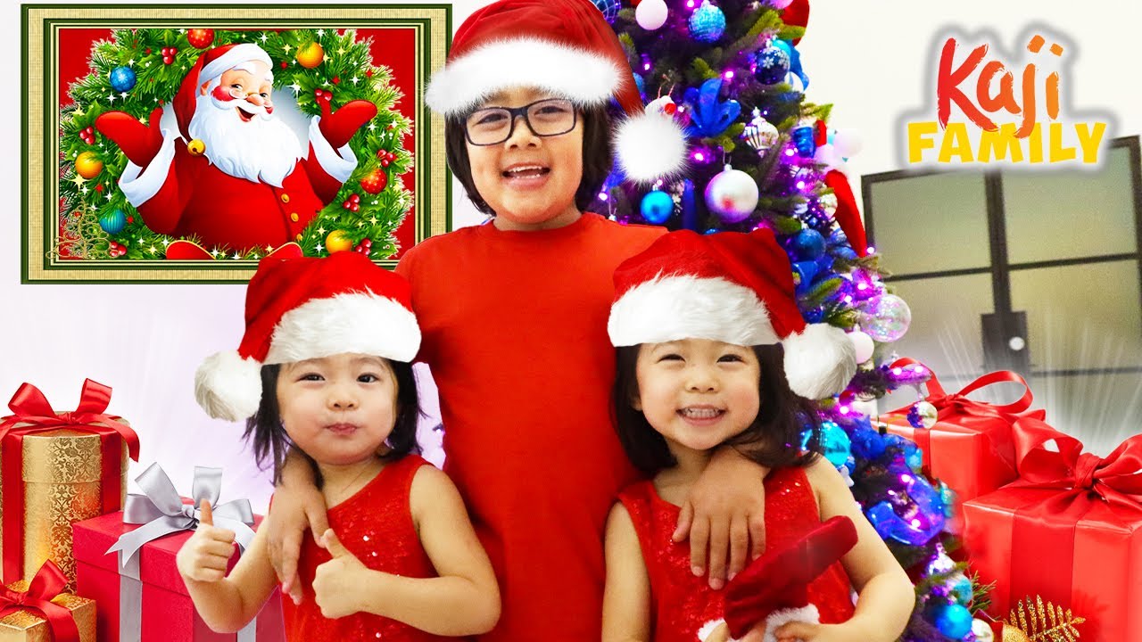 Open Presents with Ryan and Family! Christmas Morning Games!
