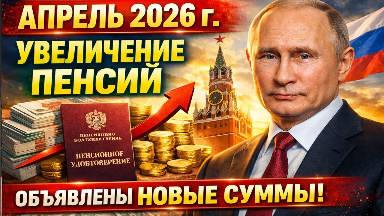 Апрель 2026: Социальные Пенсии Вырастут на 6,8%! Новые Суммы для 3,5 Миллионов Россиян