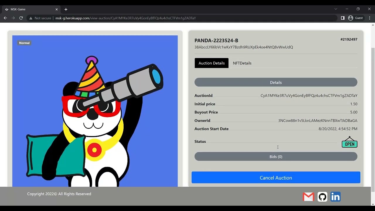 How to purchase PANDA NFT from Market | Step by step guide to play on MSK_G NFT game platform