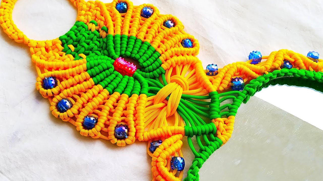 Macrame Beautiful Heart Shape Mirror tiutorial In Hindi || Full HD Part