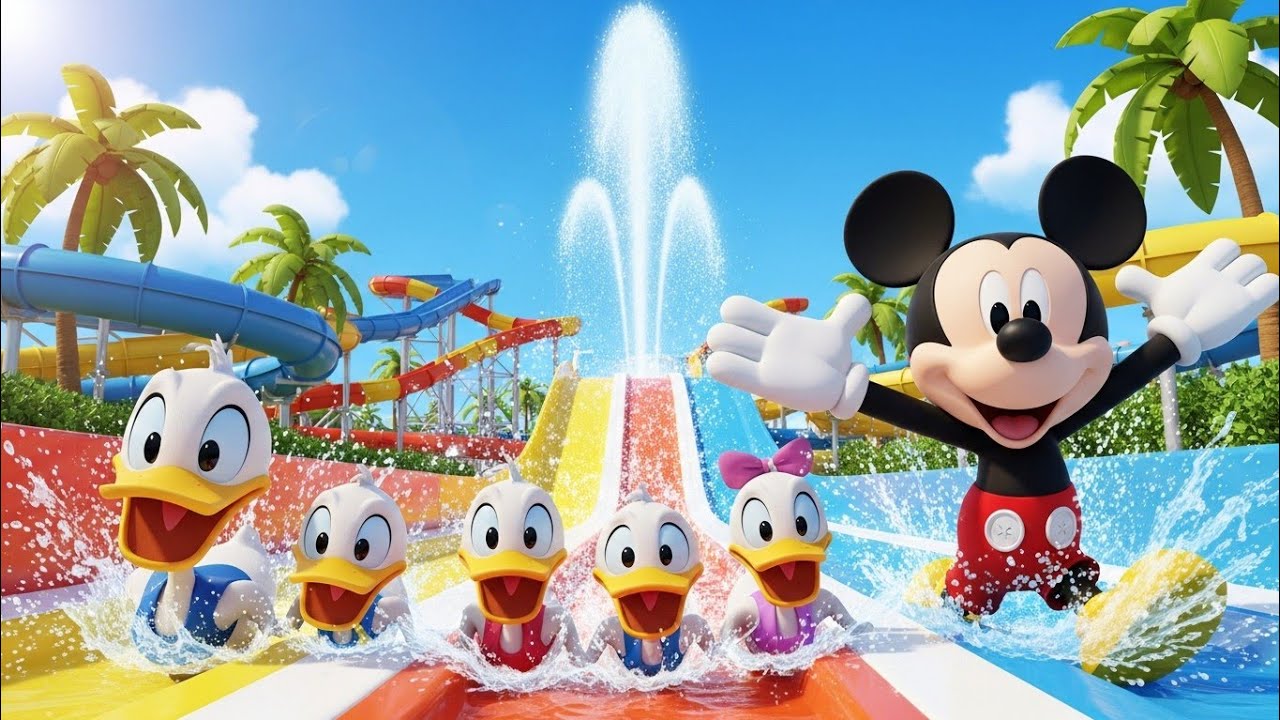 Mickey Mouse & The Five Ducks’ Ultimate Water Park Adventure!