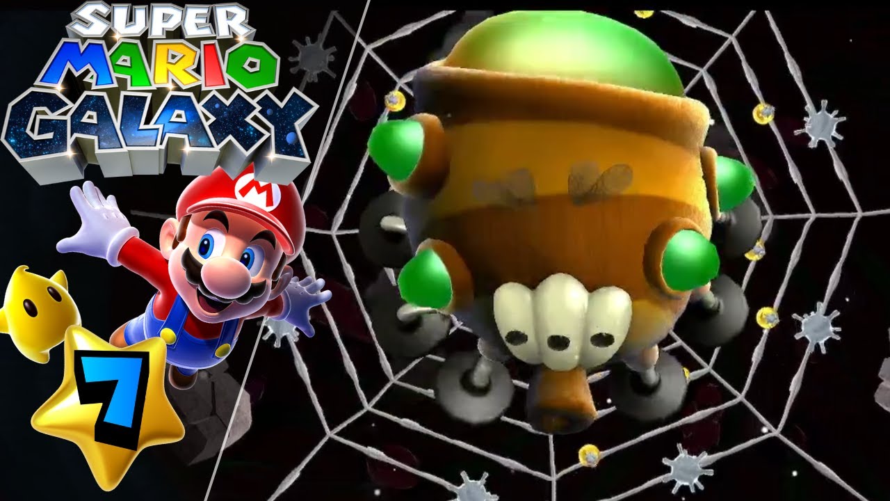 Super Mario Galaxy - #7 Launched through the spider webs - [No Commentary]