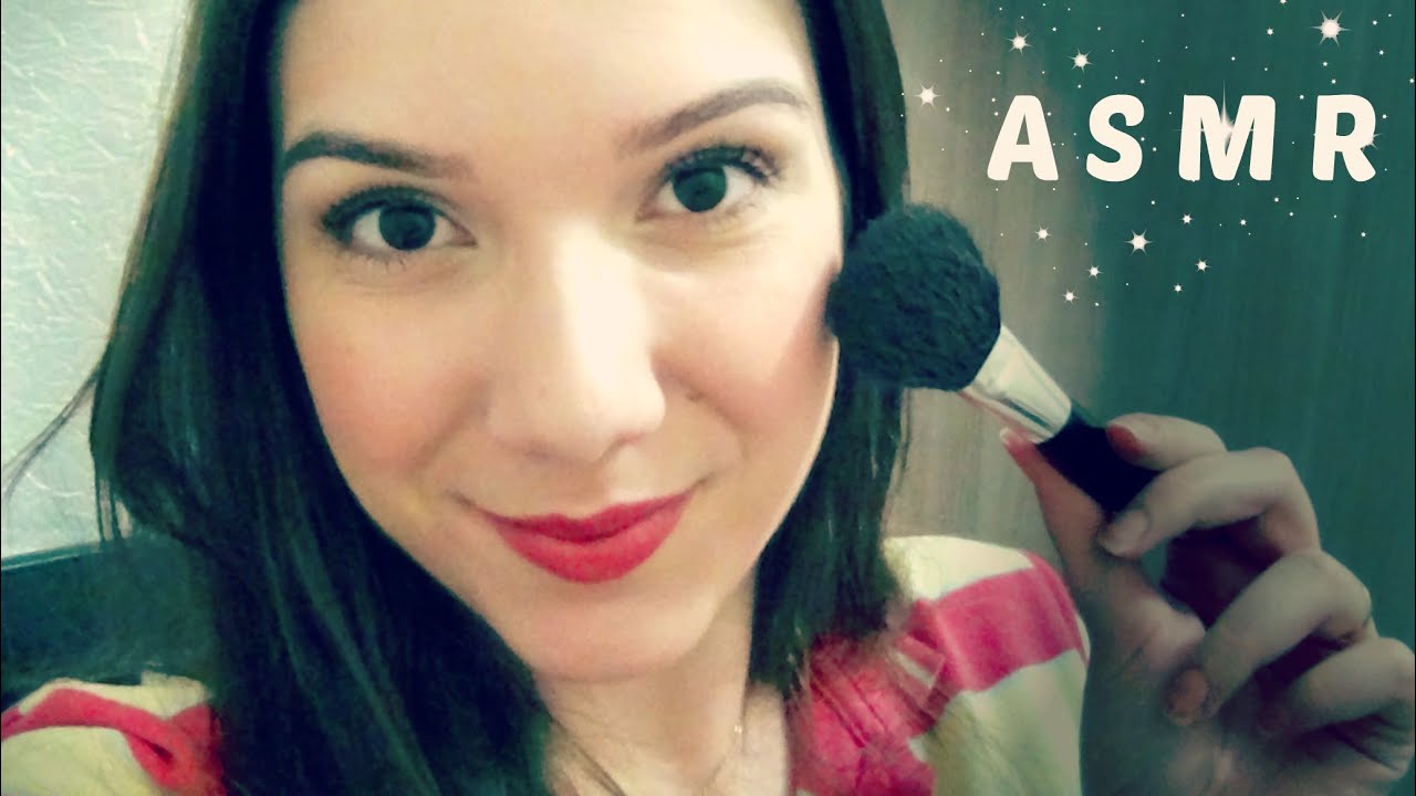 ASMR: VOCÊ E EU/YOU AND ME - Tutorial de Maquiagem/Makeup Tutorial -  Para dar sono/To sleep