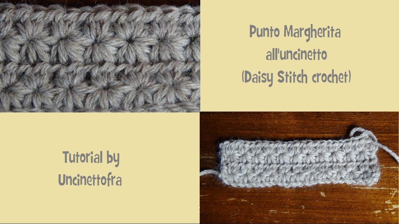 punto margherita all'uncinetto (Daisy Stitch crochet)