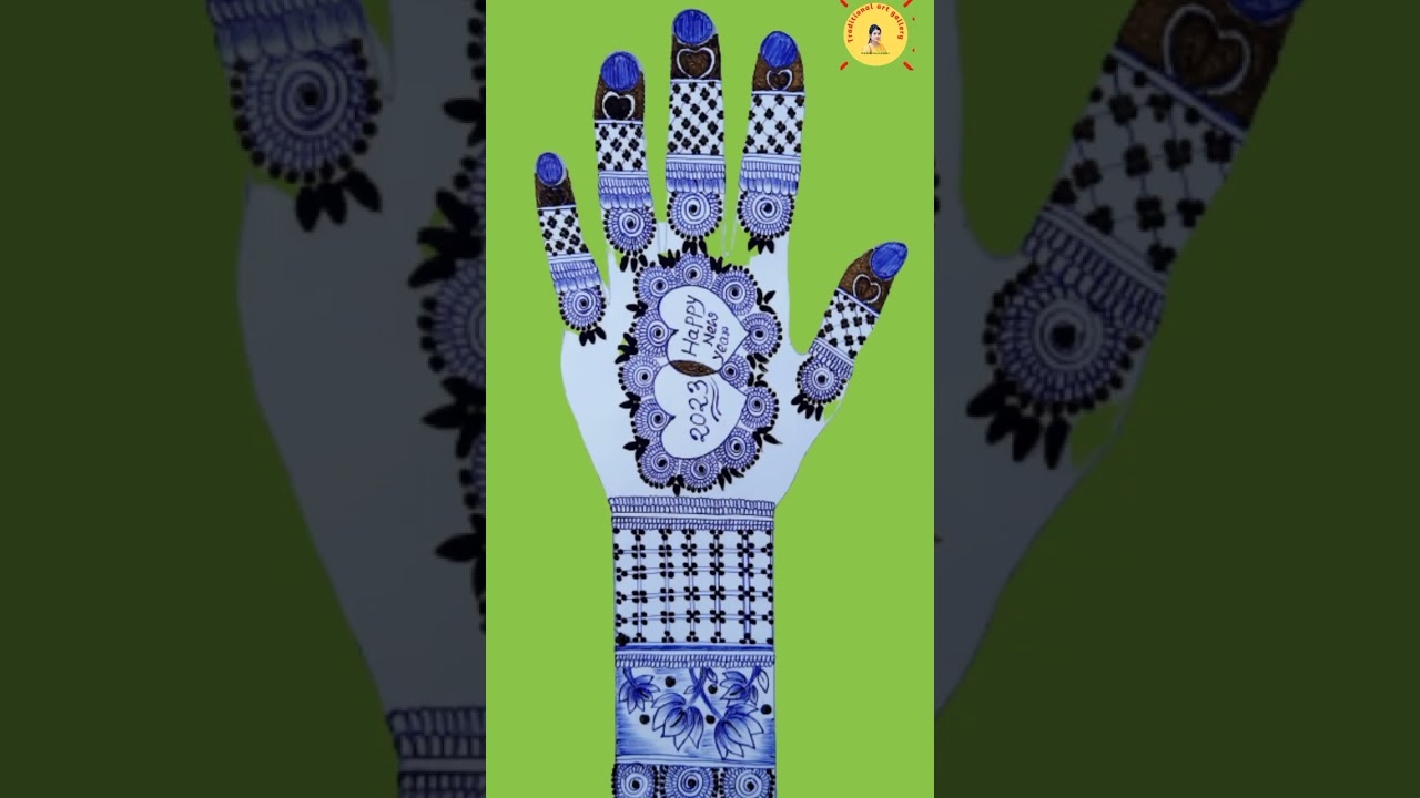 New trick Bangle mehndi design 