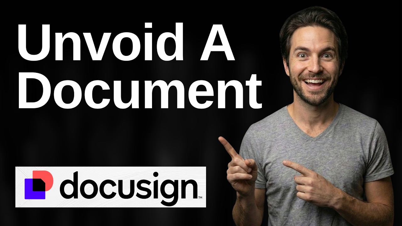 How To Unvoid A Document In DocuSign (2026 Easy Guide)