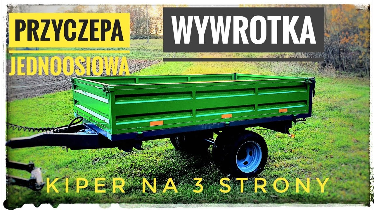 BUDOWA PRZYCZEPY JEDNOOSIOWEJ WYWROTKI SAM , HYDRAULIC DUMP TRAILER BULID, причіп самоскид