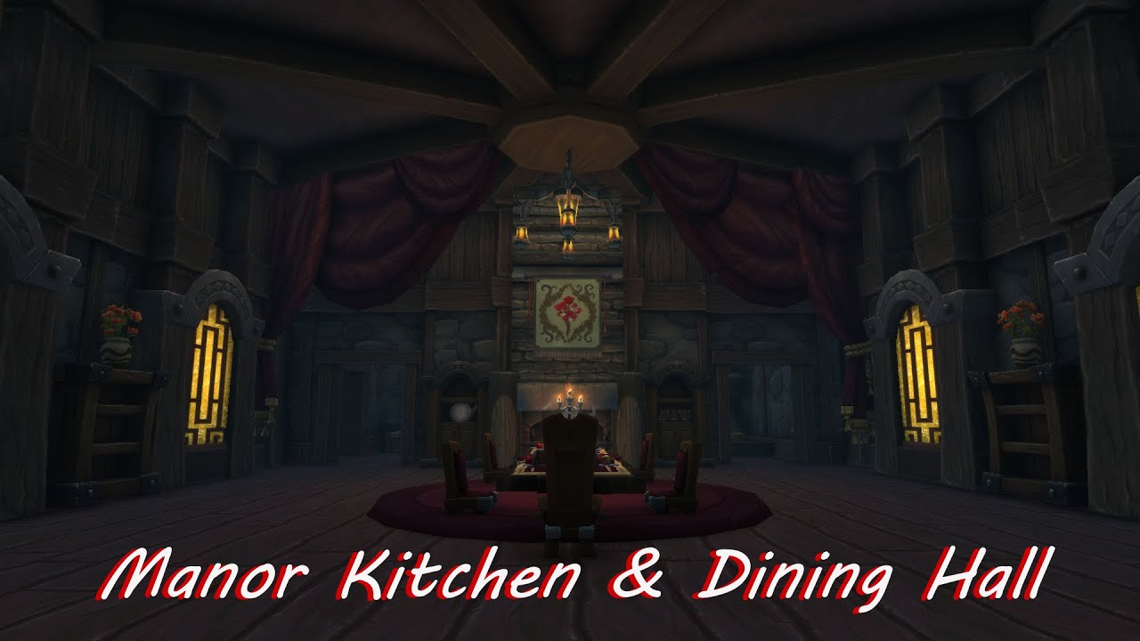 Manor Kitchen & Dining Hall Wow Housing!