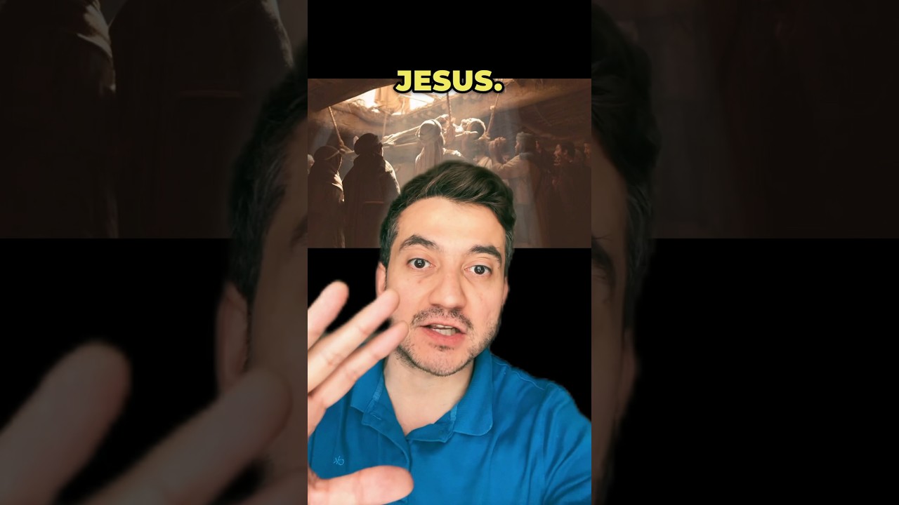 The Paralytic Who Broke the Roof to See Jesus‼️😮 #Healing #Bible #Miracle #Jesus #faith #signs