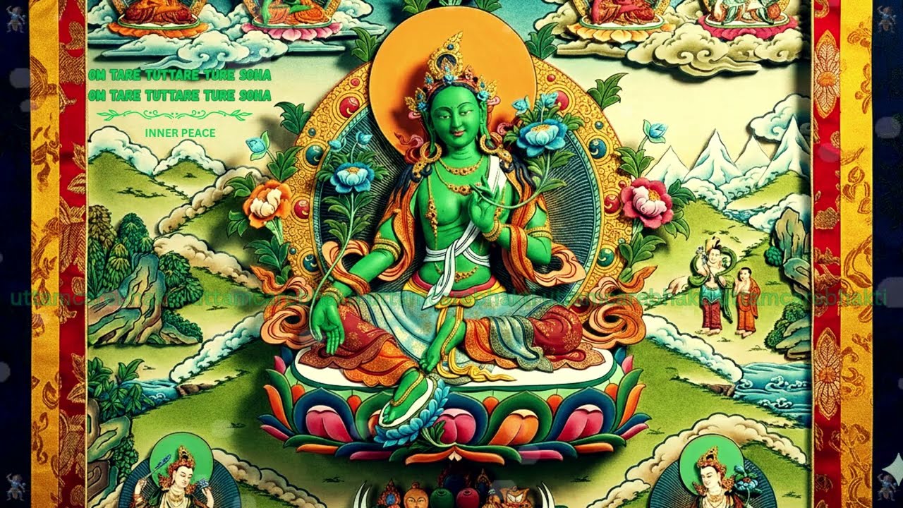 🌿 Green Tara Mantra | The Mother of All Buddhas | Om Tare Tuttare Ture Soha | 108 Times