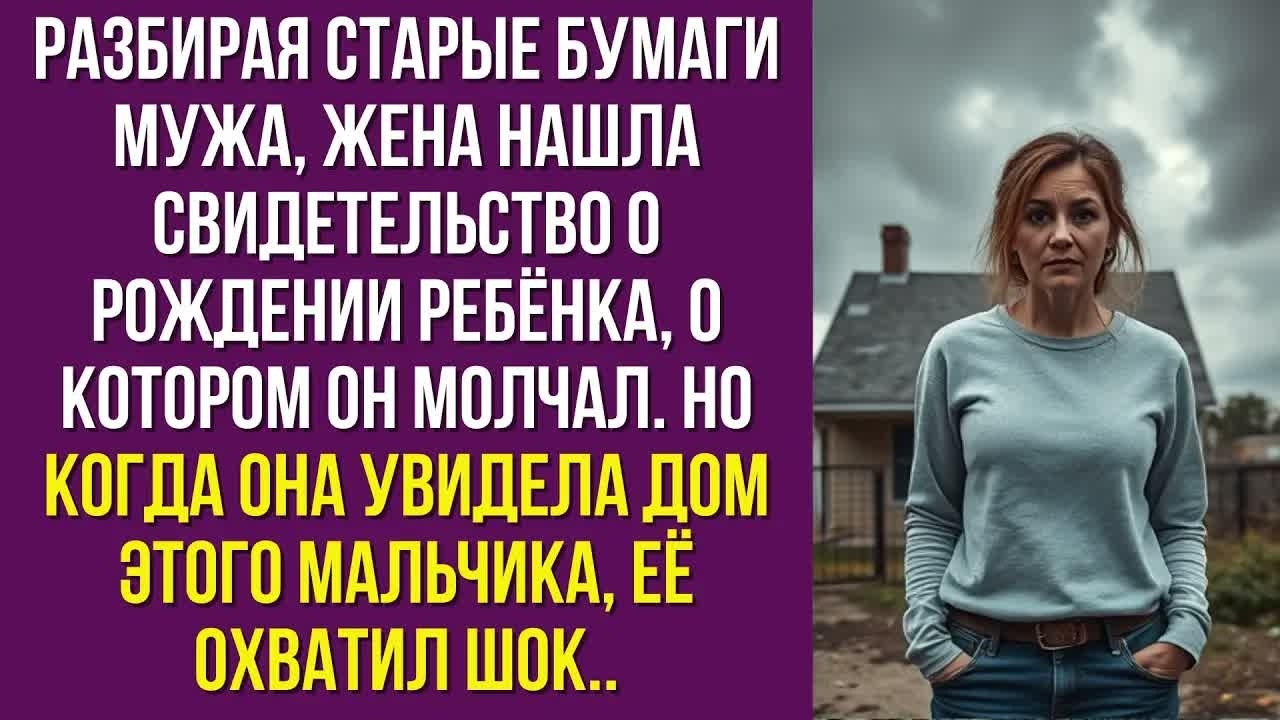 Разбирая старые бумаги мужа, жена нашла свидетельство о рождении ребёнка, о котором он молчал