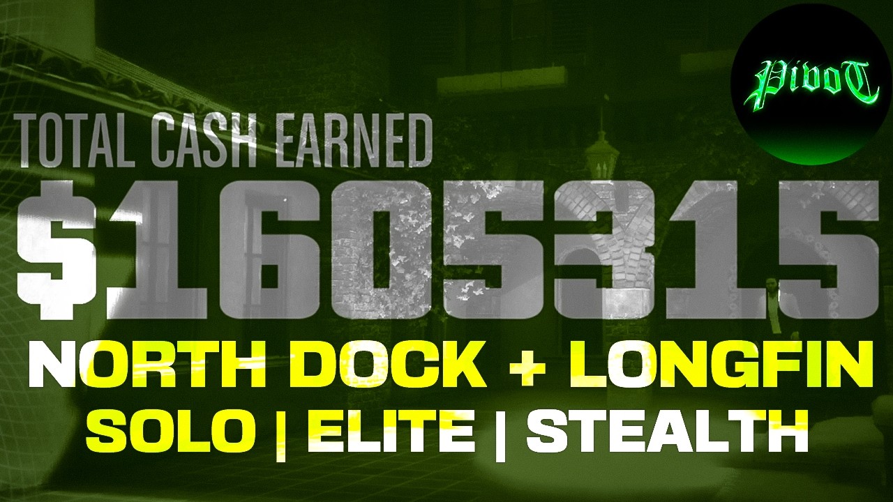 North Dock Longfin Approach | SOLO Elite Guide | Cayo Perico Heist
