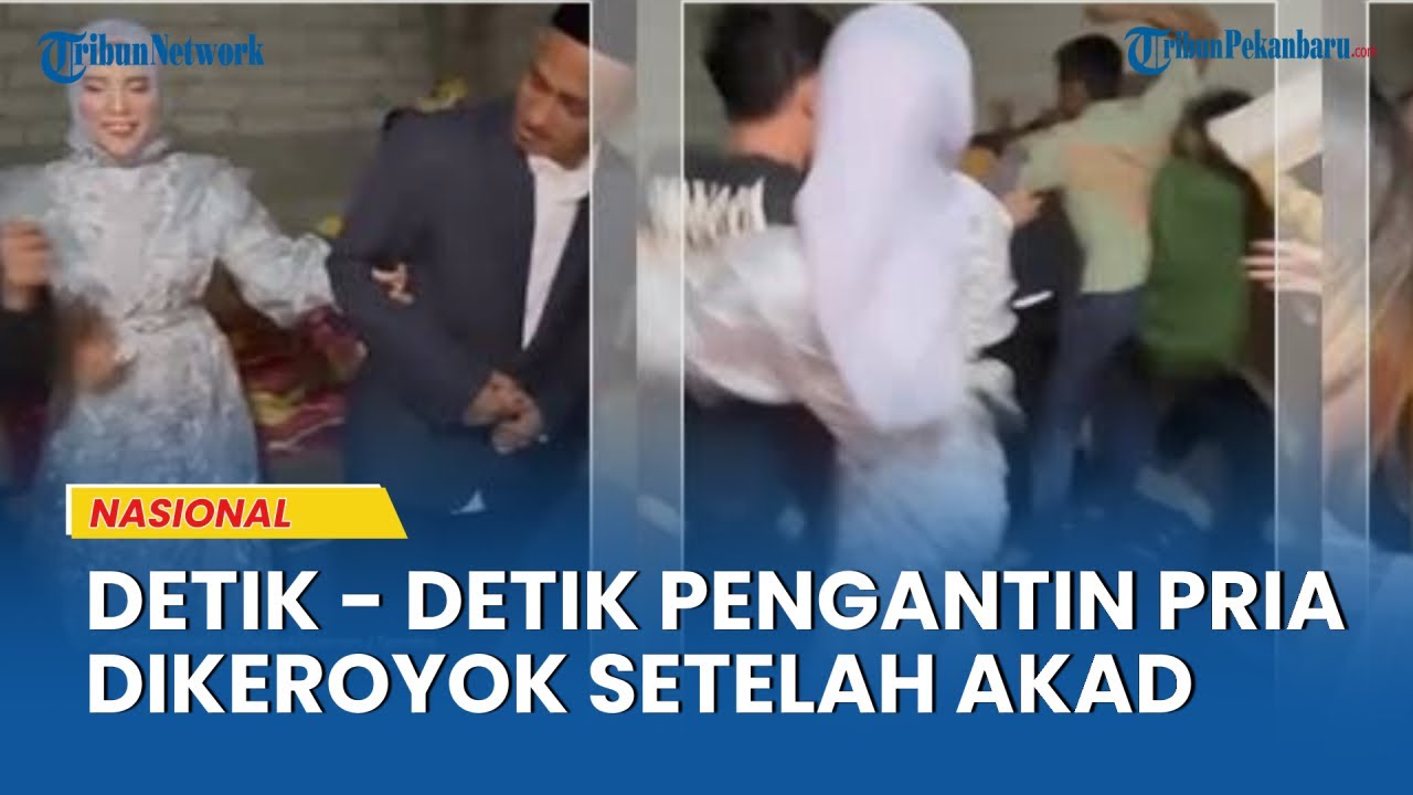 Viral, Pengantin Pria di Keroyok OTK saat Akad Nikah Selesai