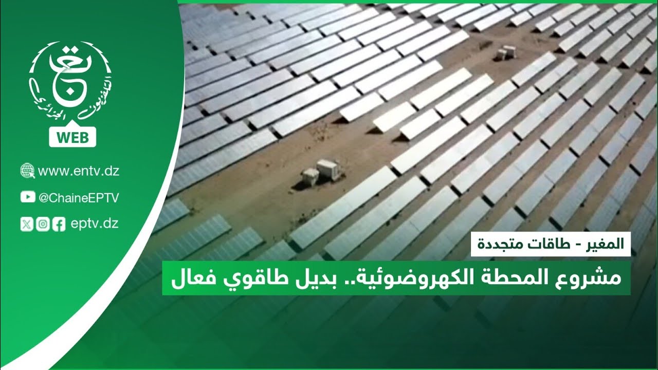 المغير - طاقات متجددة | مشروع المحطة الكهروضوئية.. بديل طاقوي فعال