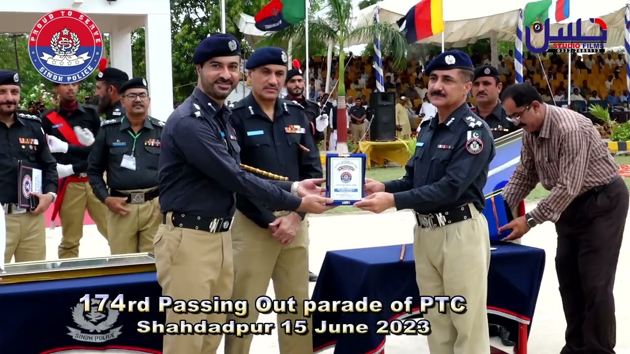 174rd passing Out parade of PTC  Shahdadpur 15 June 2023              CM Hassan Studio  Abdullah