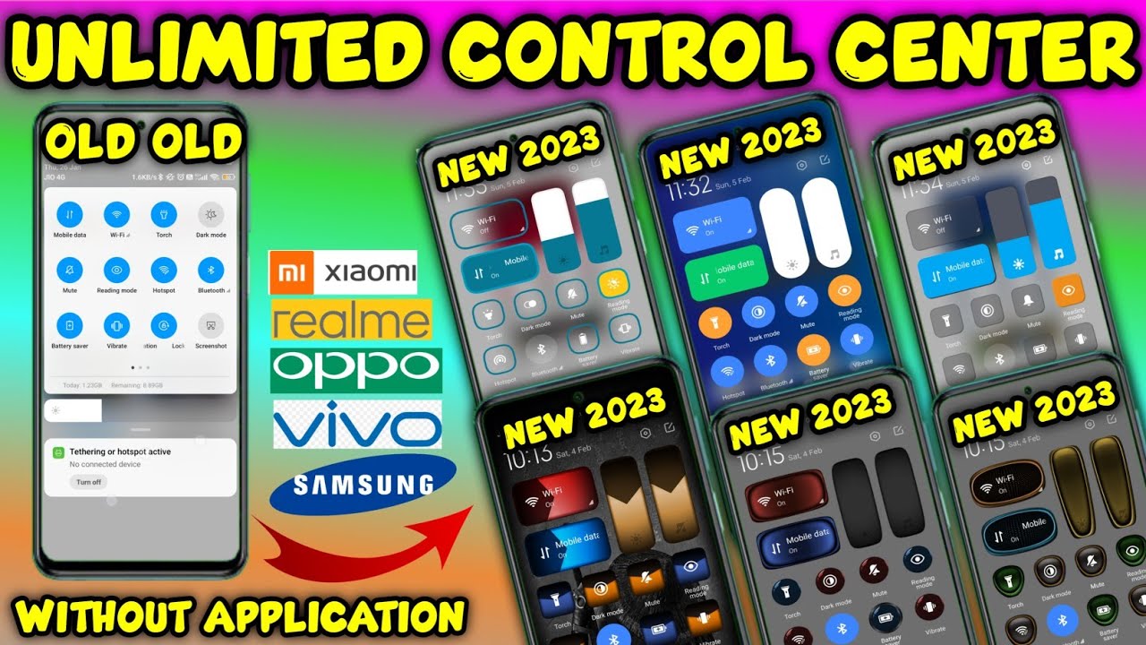 Change MIUI 13 Control Centre Style / New control center / #notificationpanneliphone / PT