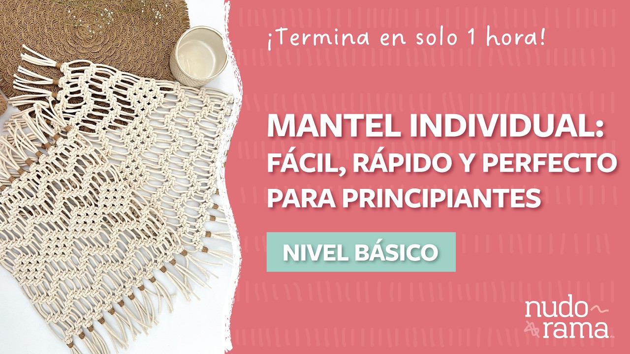 DIY: Mantel individual de Macramé (Macramé Placemat)