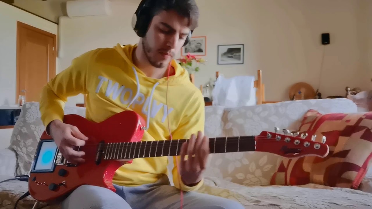 Supermassive Black Hole - MUSE Guitar Cover w/ Manson MB-1 Santa 2.0 and Kaossilator