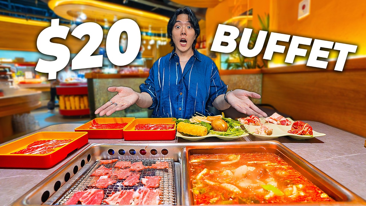 WORLD'S BEST $20 Buffet with Hot Pot and BBQ?!