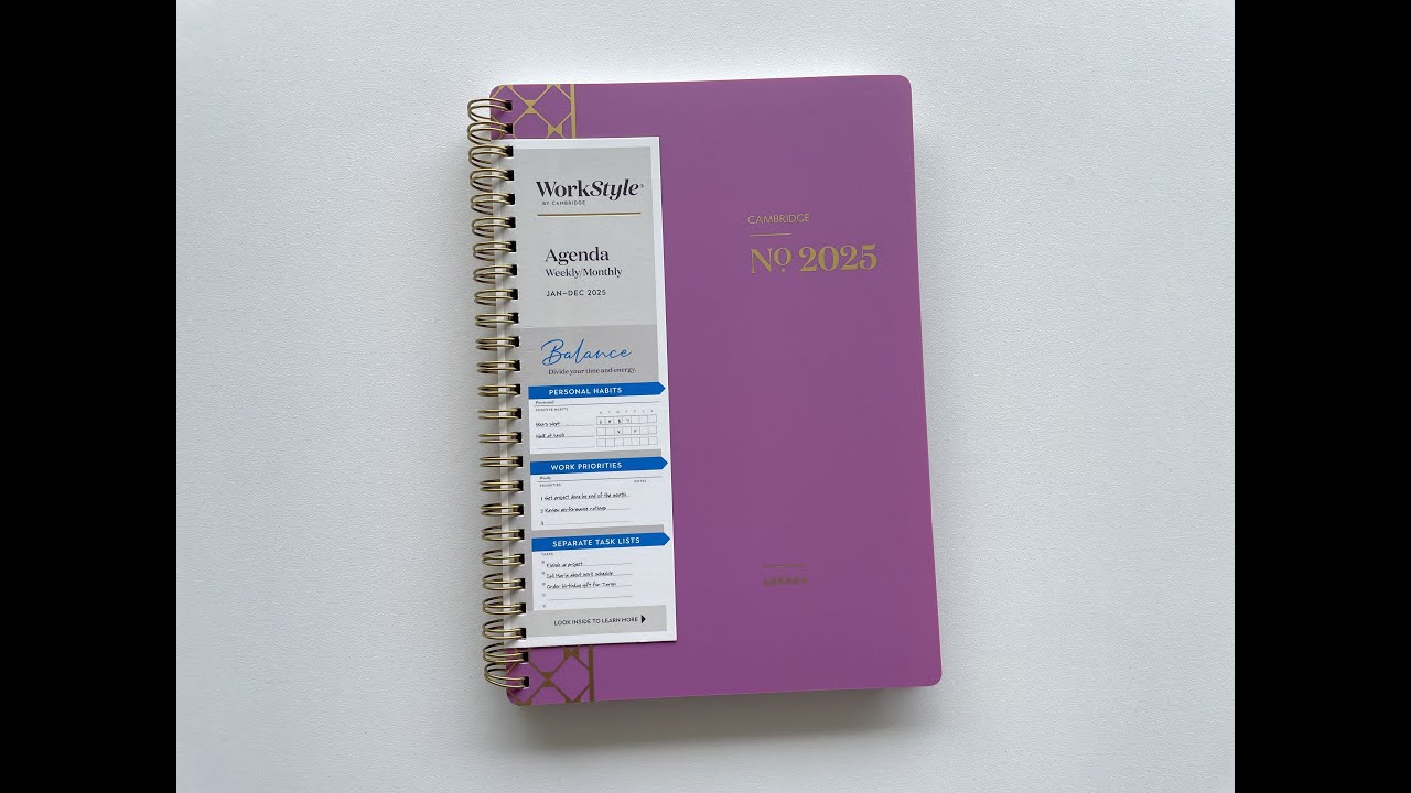 Cambridge WorkStyle Balance Weekly Planner Review