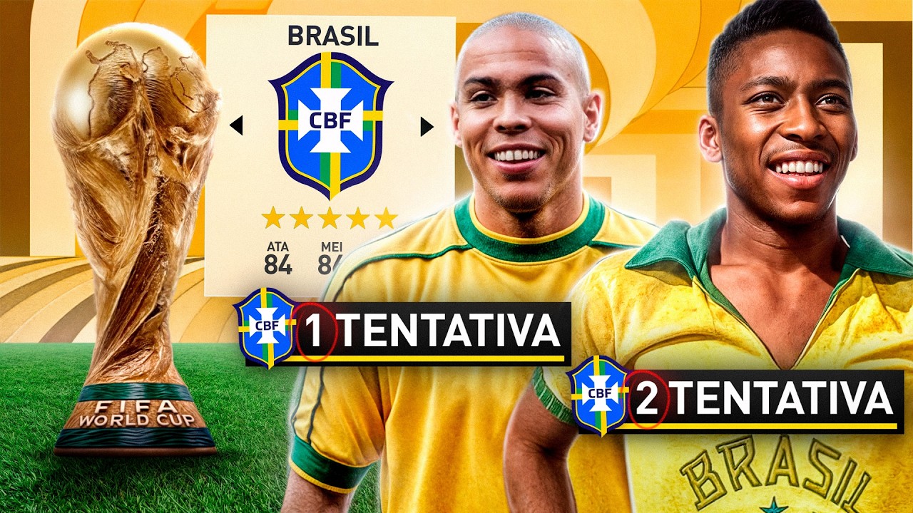 Coloquei 1 Jogador LENDÁRIO até o BRASIL GANHAR o HEXA! 🏆