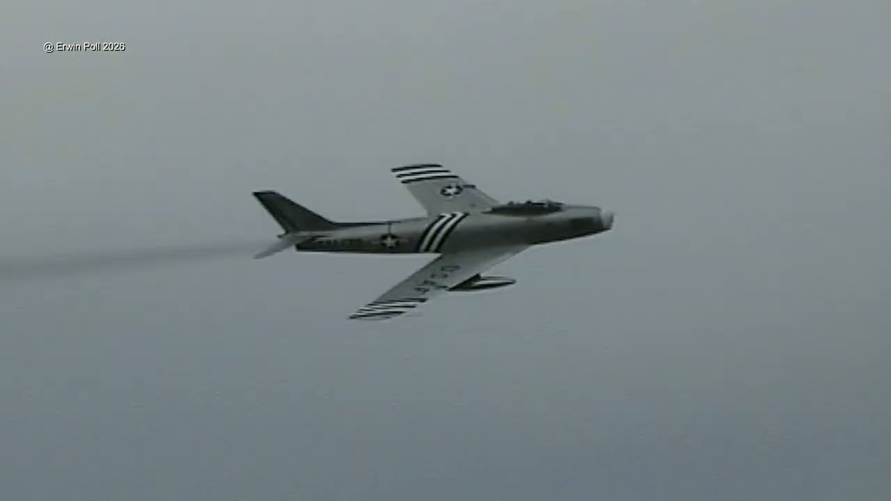 Back In Time 2005 Eelde Airshow North American F-86A Sabre USAF FU-178 G-SABR