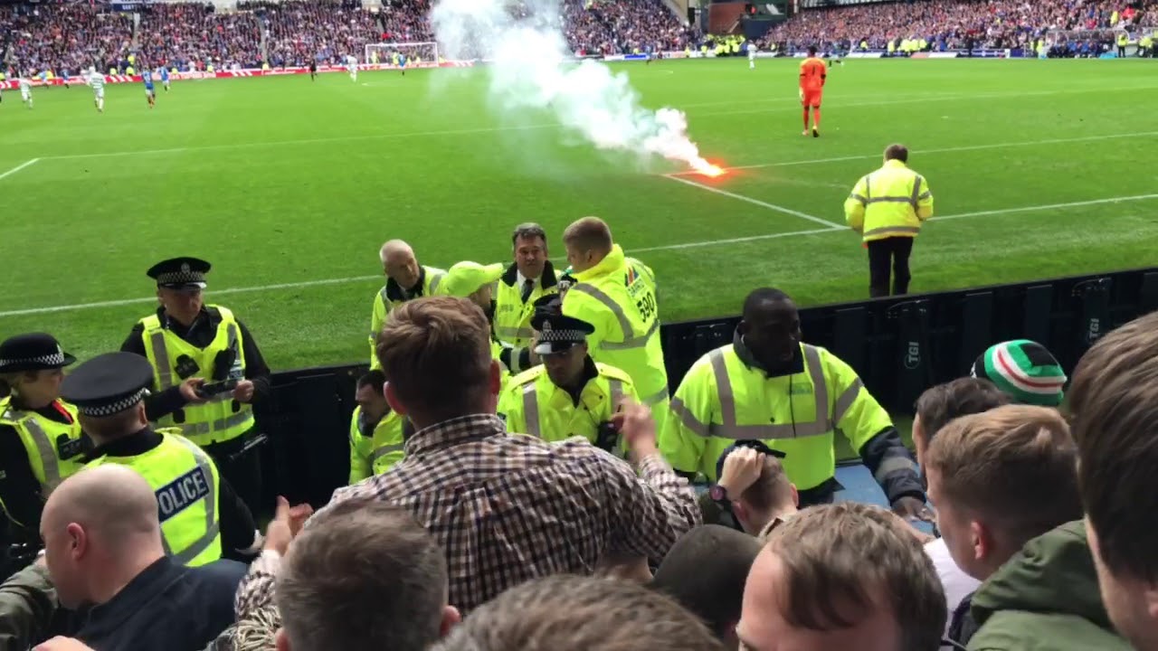 CELTIC FANS PARTY AT IBROX
