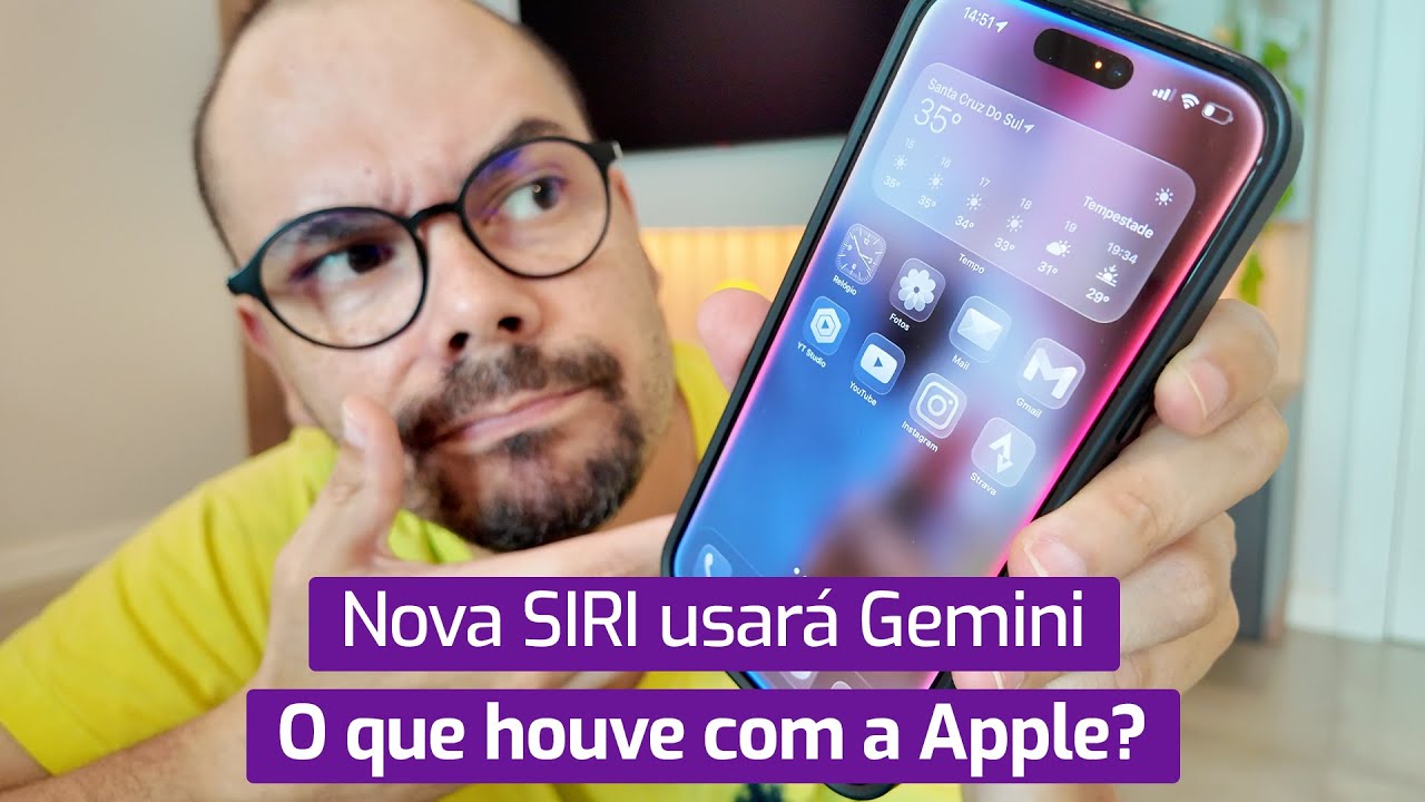 Apple DESISTE de criar IA própria: Nova SIRI usará GEMINI do GOOGLE