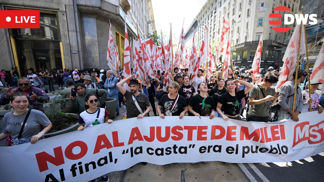 LIVE: Thousands March in Buenos Aires in Protest Against Milei Government | AC15