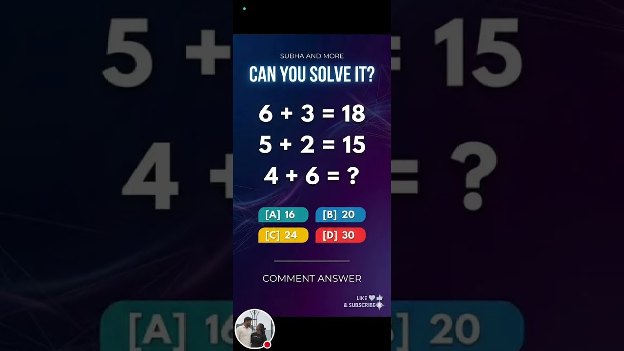 🧠 Tricky Math Puzzle Live 🔥 | Test Your IQ in 10 Seconds! | Subha and More live