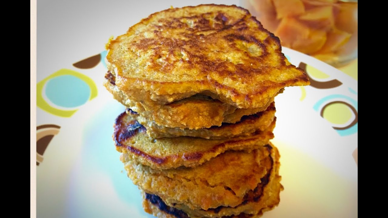 PANCAKES DE CAMOTE Y AVENA-Recetas Nutritivas para Bebés y Niños-HECHOxMAMÁ