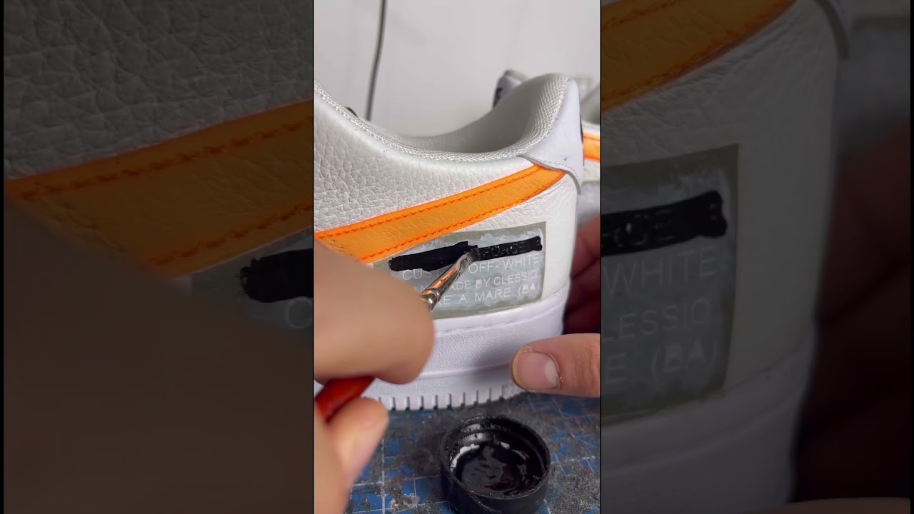 NIKE AF1 custom Off-WHITE ⚡️ aggiungo l&rsquo;ultimo dettaglio