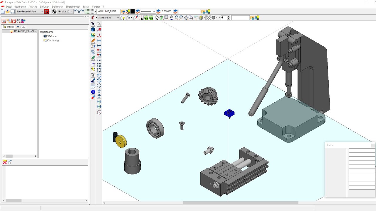 Traceparts-3D-Teile in BeckerCAD nutzen