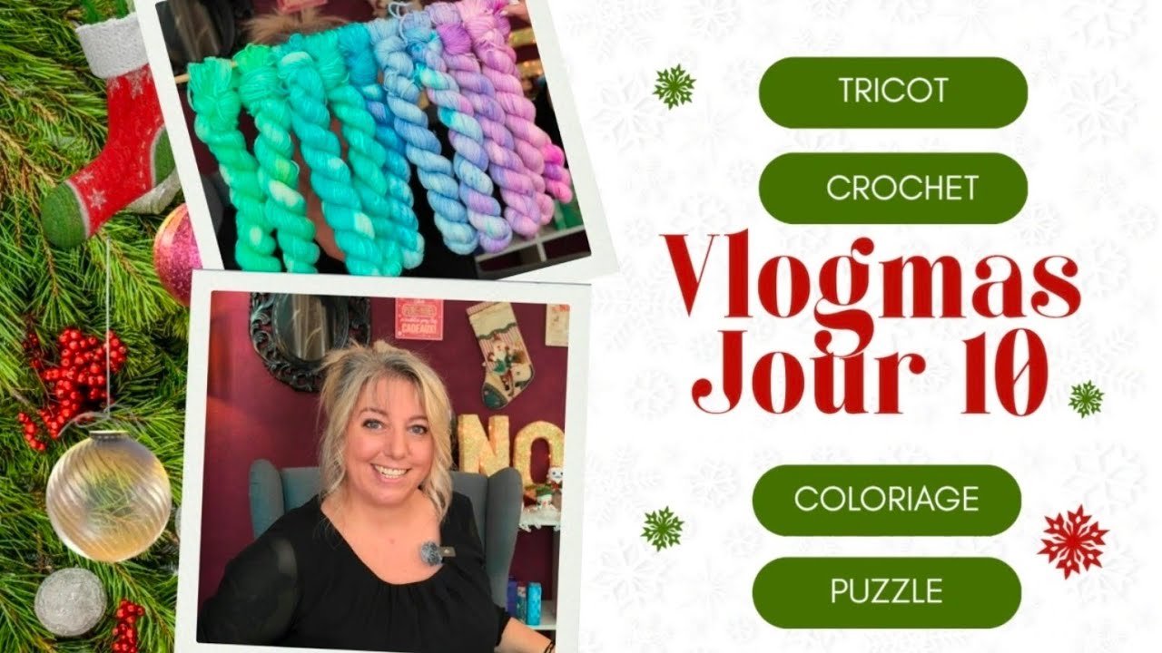 🎄 Je survis grâce au tricot dans un centre de loisirs pour enfants..... 😅 Coloriage,... Vlogmas 10
