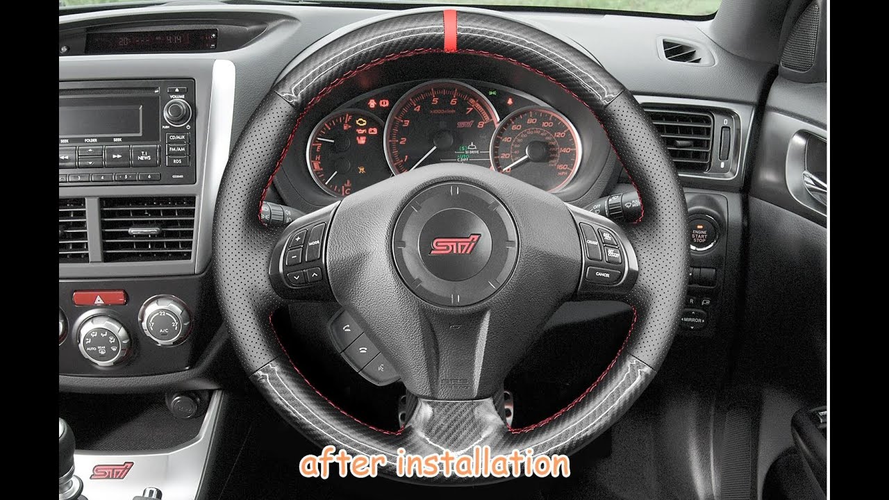 MEWANT--- for Subaru Forester Impreza WRX Legacy Car Steering Wheel Cover Installations