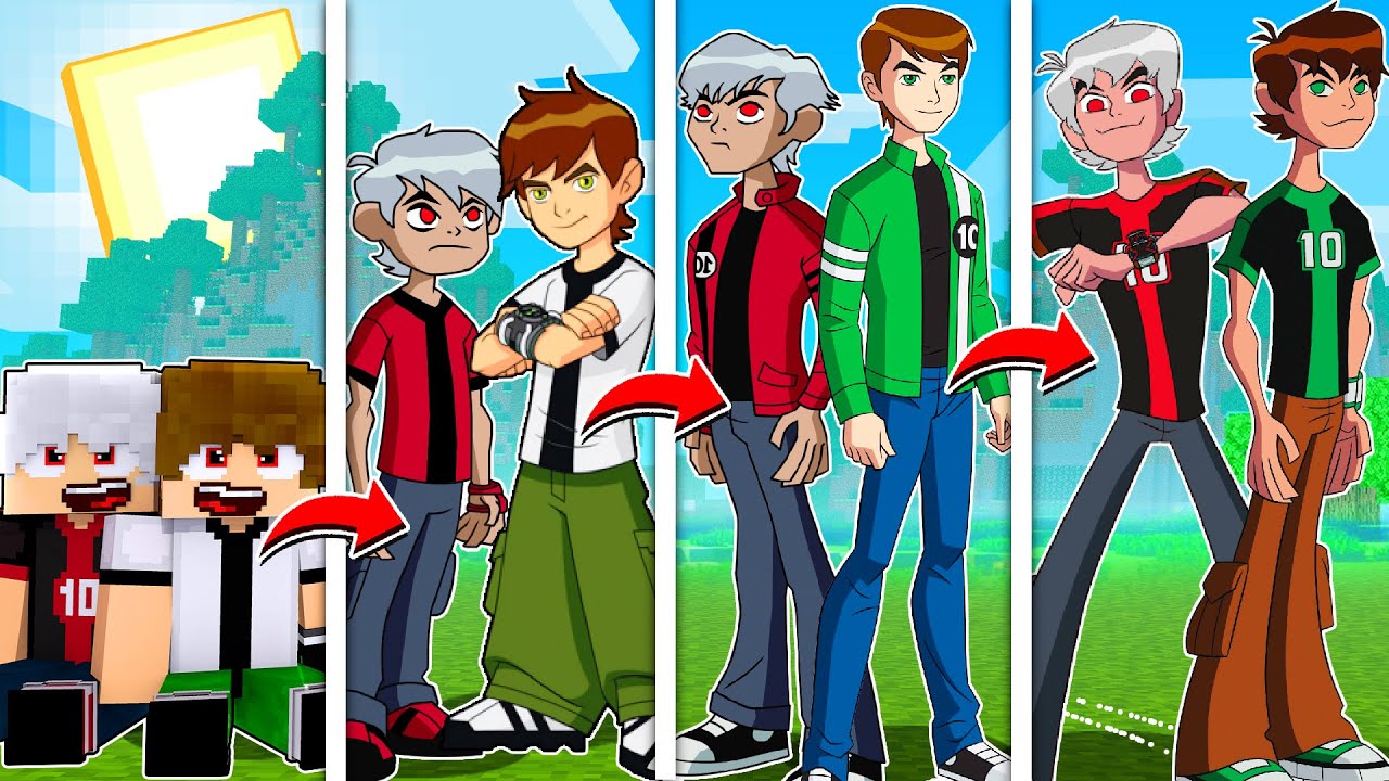 CICLO DE VIDA DO BEN 10 E ALBEDO NO MINECRAFT ‹‹ P3DRU ››