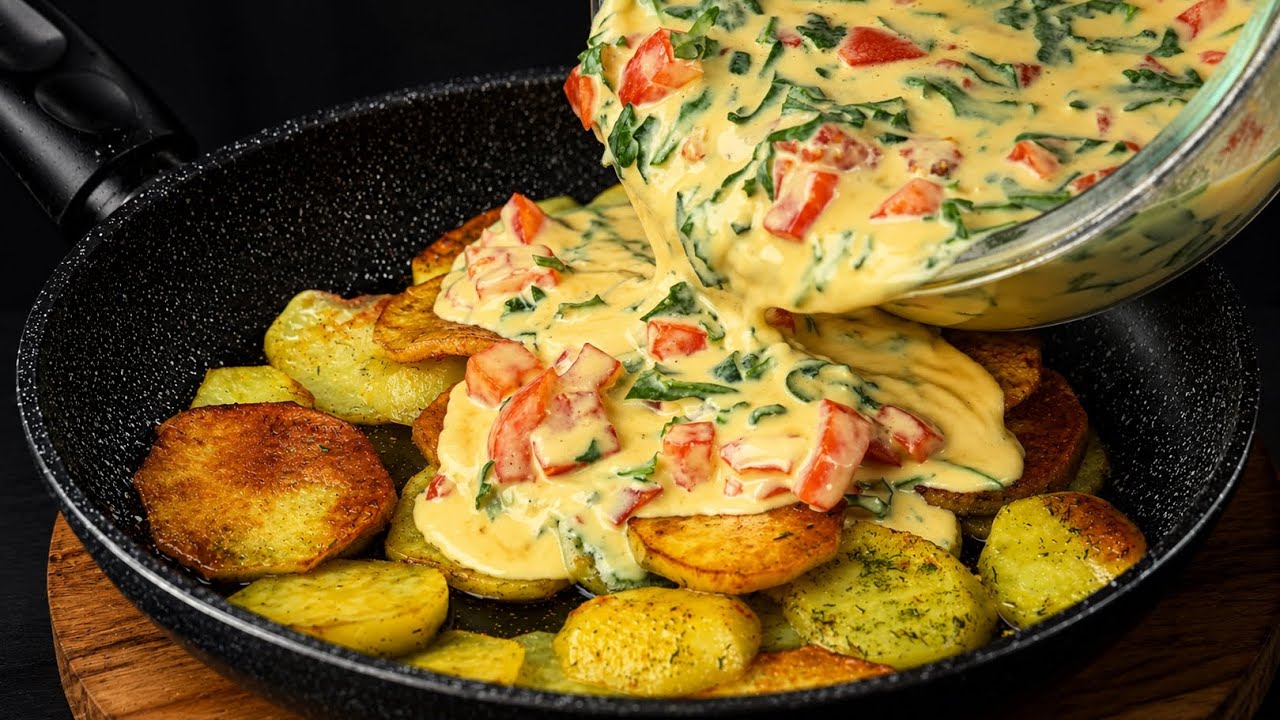 Kartoffeln mit Ei übergossen – so lecker habe ich sie noch nie gemacht!