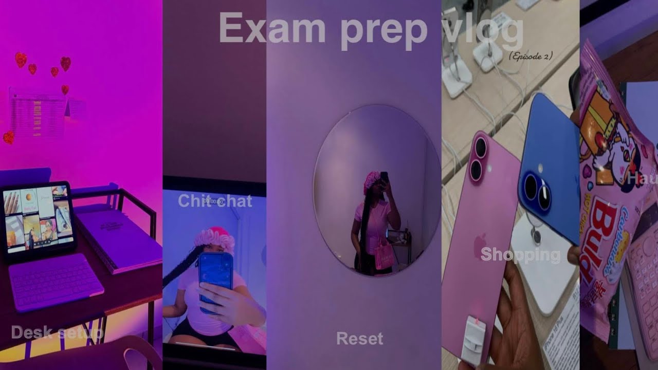 Exam prep vlog|shopping,hauls,typo,desk prep,reset|South African YouTuber